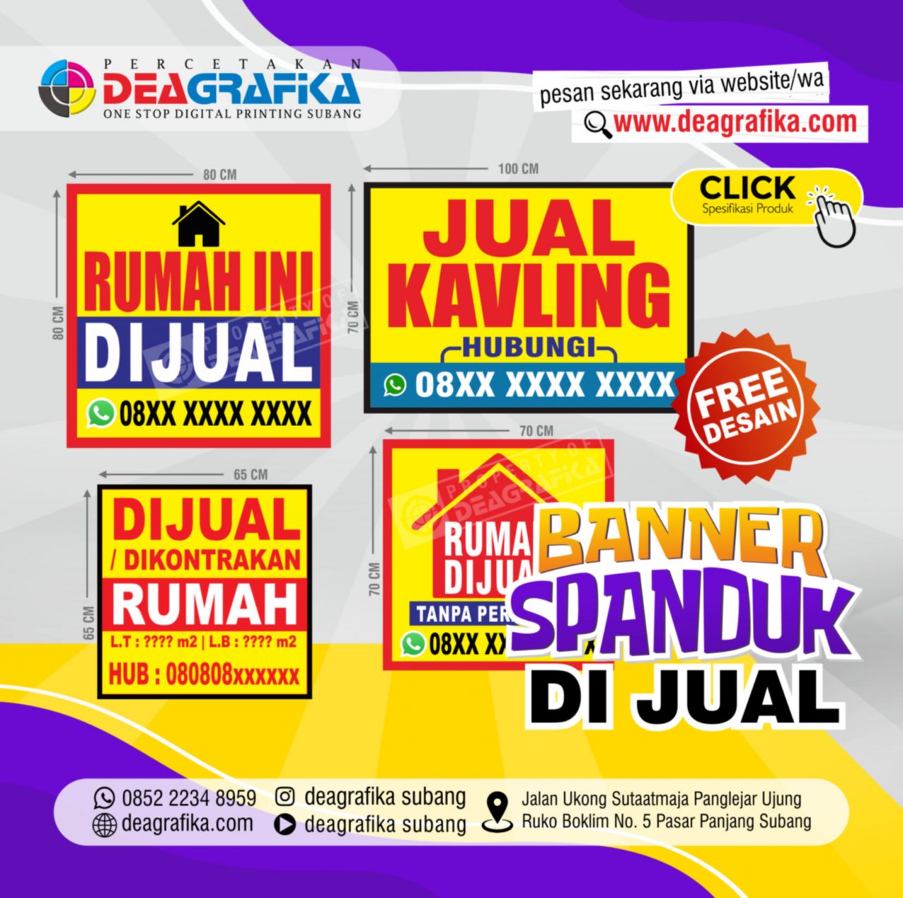 Banner Spanduk Dijual Dea Grafika