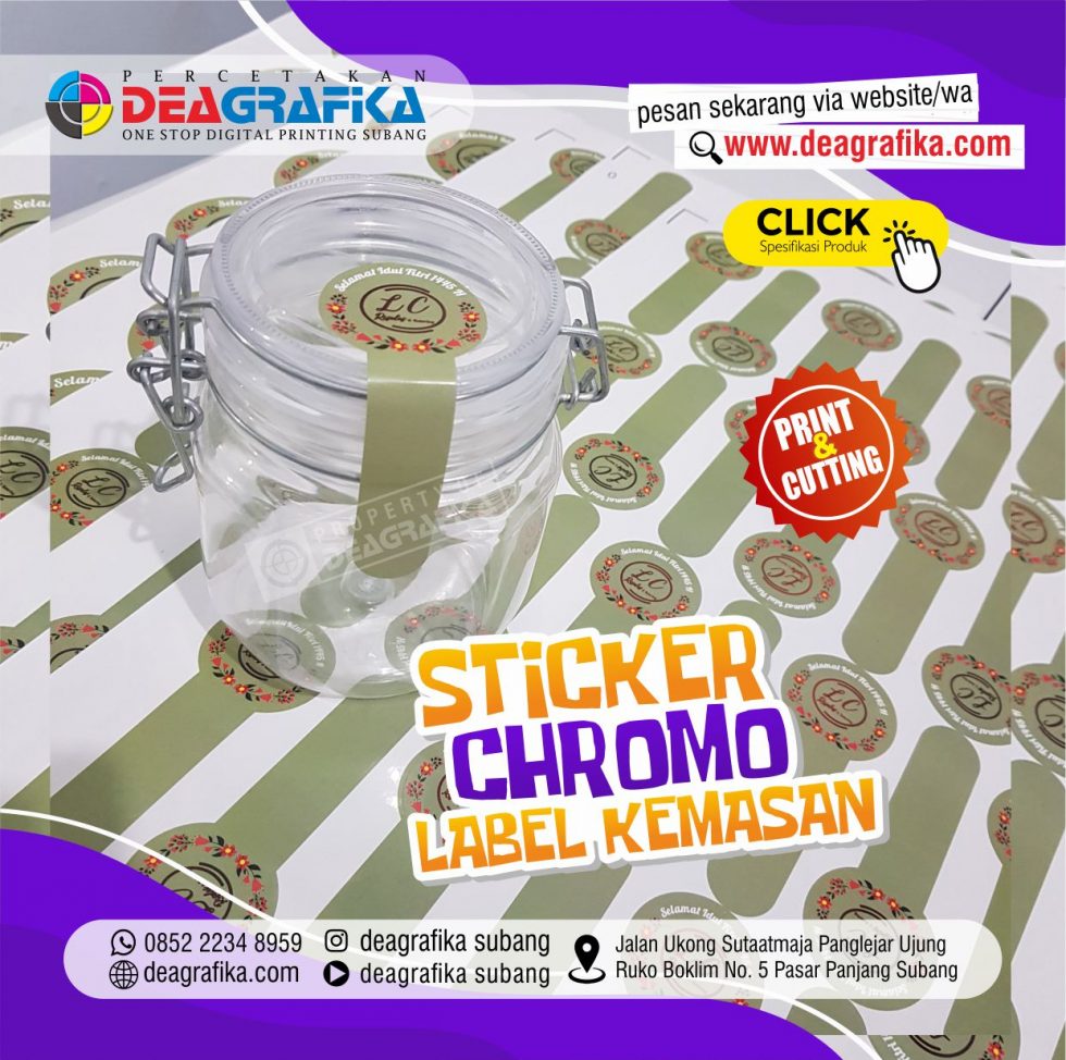 STICKER LABEL TOPLES A3 CHROMO - DEA GRAFIKA