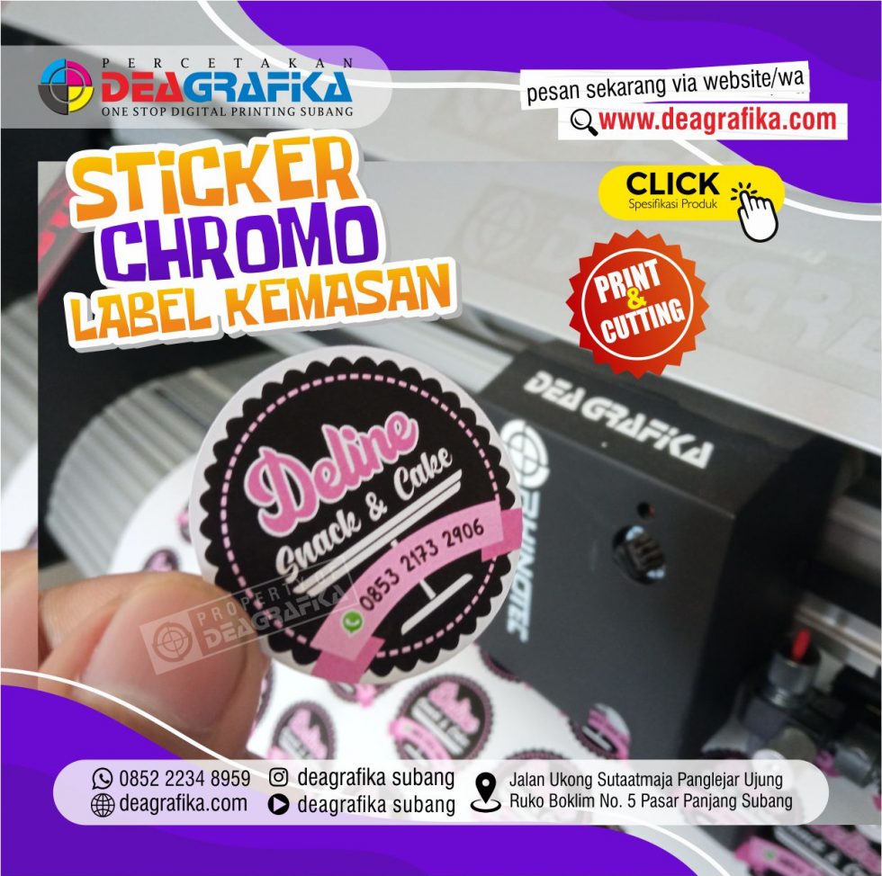STICKER LABEL SNACK A3 CHROMO - DEA GRAFIKA
