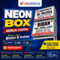 NEON BOX BIDAN 80×60 CM